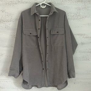 ON YOU grey corduroy shacket.  Size L